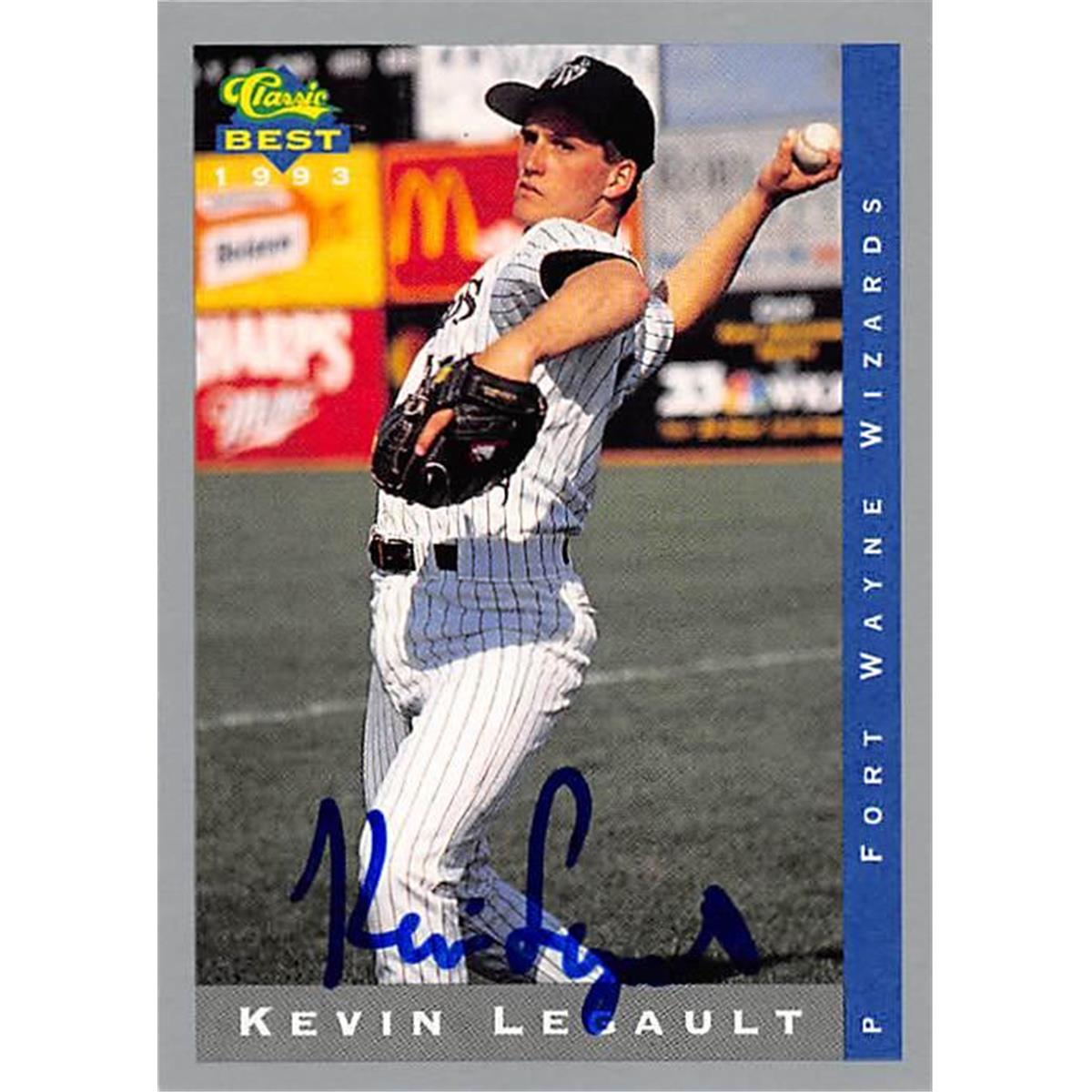 344159 Kevin Legault Autographed Baseball Card - Minnesota Twins, FT 1993 Classic Best No. 216 Rookie