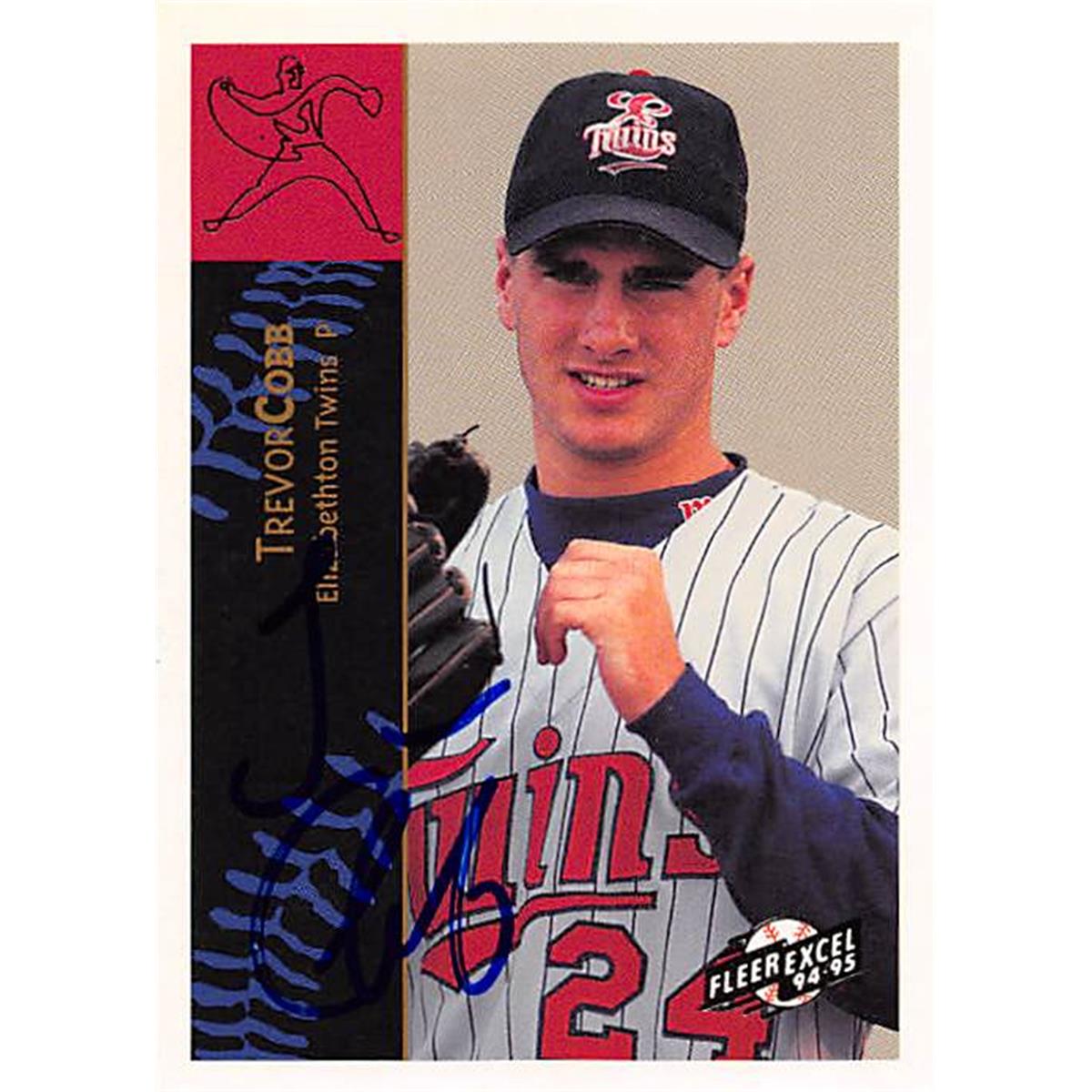 344161 Tervor Cobb Autographed Baseball Card - Minnesota Twins, FT 1995 Fleer Excel No. 79