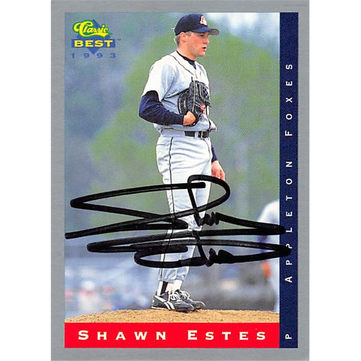 344342 Shawn Estes Autographed Baseball Card - Appleton Foxes 1993 Classic Best No. 70 Minor League Rookie
