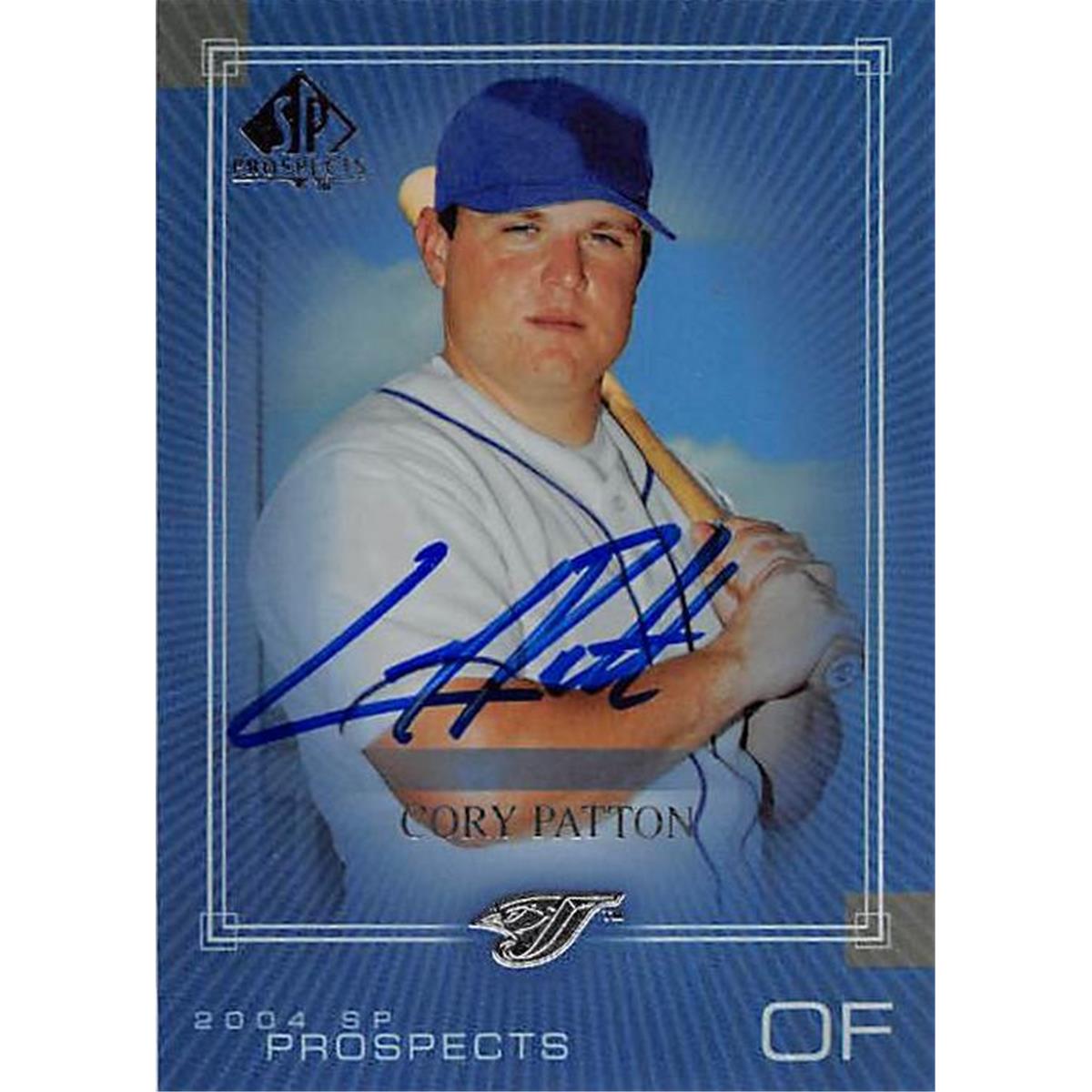 343839 Cory Patton Autographed Baseball Card - Toronto Blue Jays, FT 2004 Upper Deck Prospects No. 195
