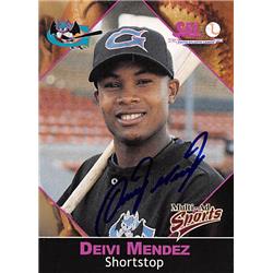 343857 Deivi Mendez Autographed Baseball Card - New York Yankees, FT 2001 Multi-Ad Minor League Prospect No. 20 Rookie