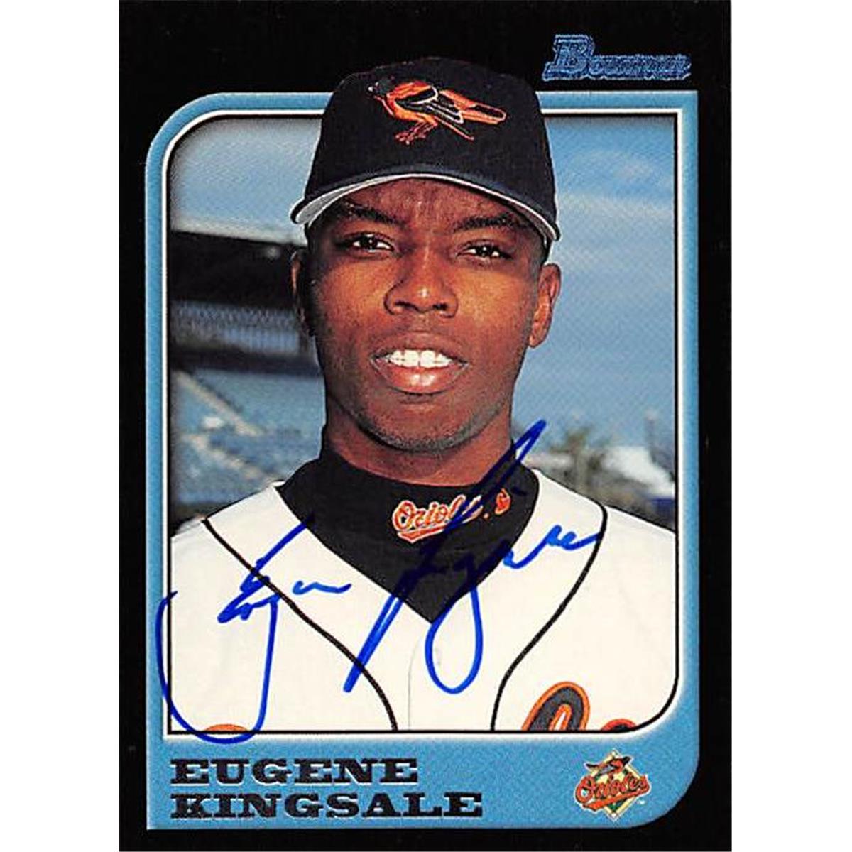 343922 Eugene Kingsdale Autographed Baseball Card - Baltimore Orioles, FT 1997 Bowman No. 129