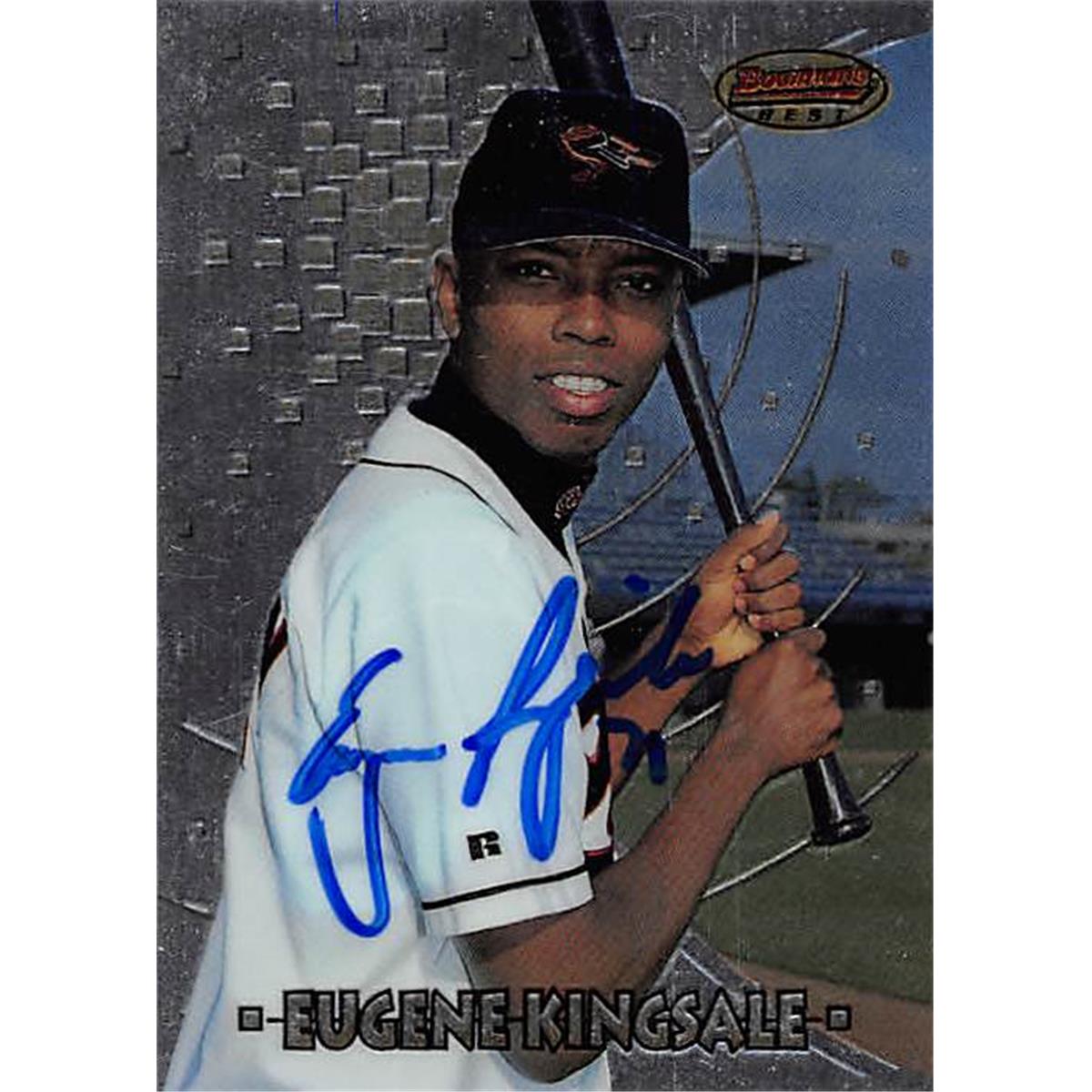343926 Eugene Kingsdale Autographed Baseball Card - Baltimore Orioles, FT 1997 Bowmans Best Chrome No. 156