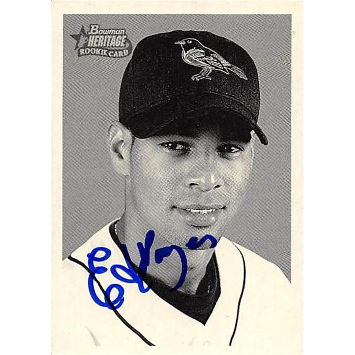 343927 Ed Rogers Autographed Baseball Card - Baltimore Orioles, FT 2001 Bowman Heritage No. 435