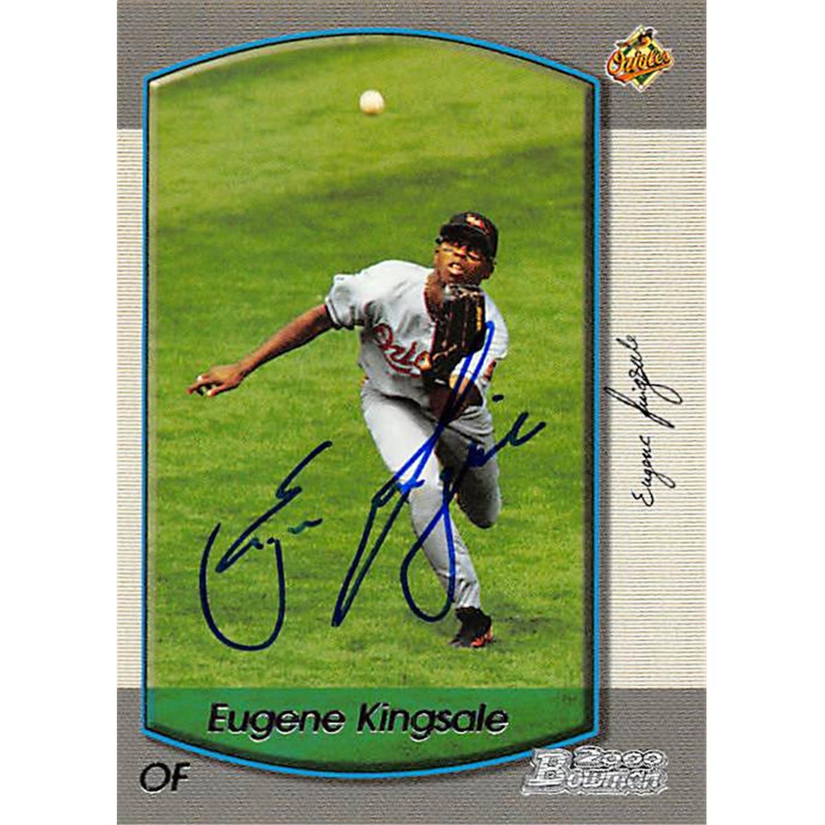 343928 Eugene Kingsdale Autographed Baseball Card - Baltimore Orioles, FT 2000 Bowman No. 367
