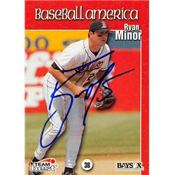 343988 Ryan Minor Autographed Baseball Card - Baltimore Orioles, FT 1999 Team Best Top Prospects No. 69 Rookie