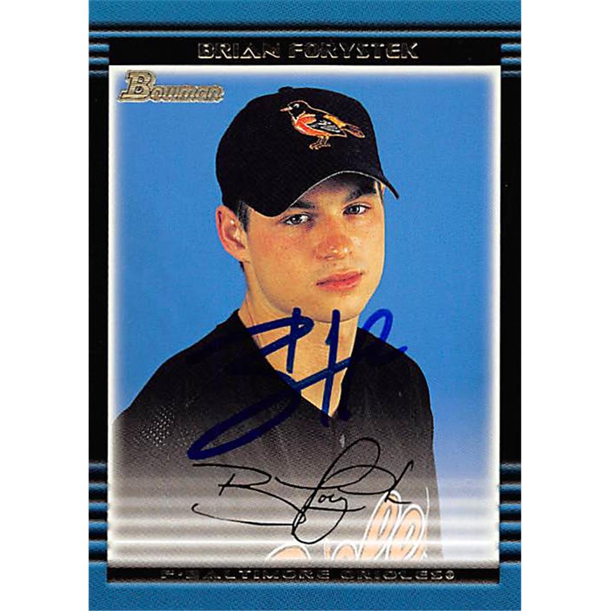 343993 Brian Forystek Autographed Baseball Card - Baltimore Orioles, FT 2002 Bowman No. 323