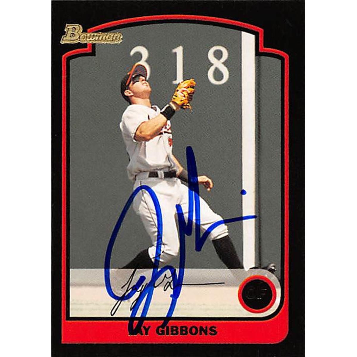 343998 Jay Gibbons Autographed Baseball Card - Baltimore Orioles, FT 2003 Bowman No. 29