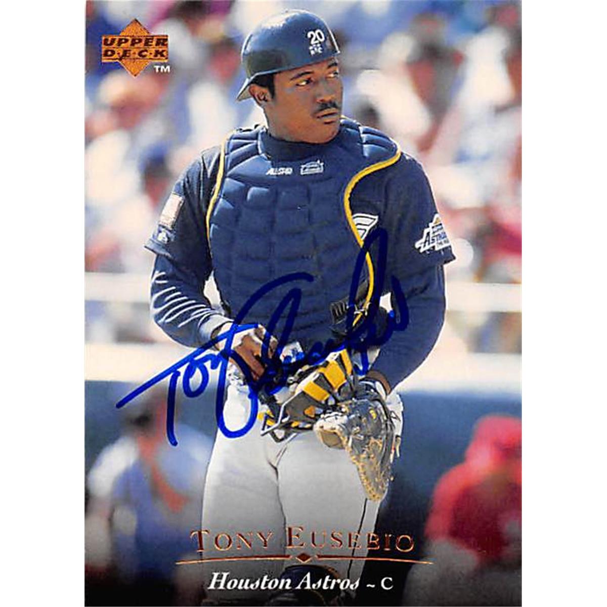 344035 Tony Eusebio Autographed Baseball Card - Houston Astros, FT 1995 Upper Deck No. 24