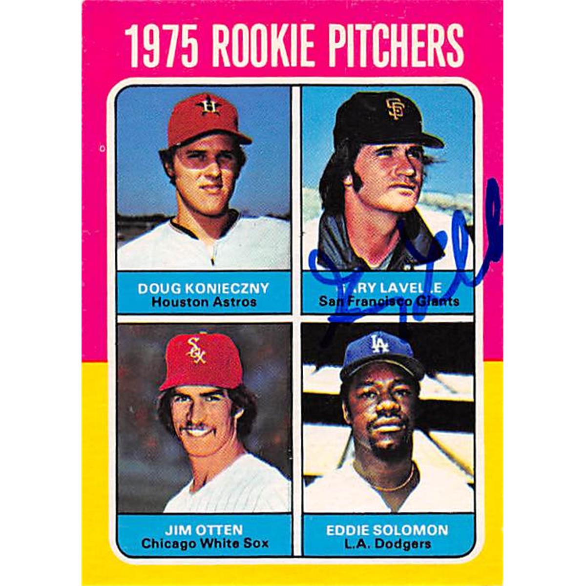 344041 Gary Lavelle Autographed Baseball Card - San Francisco Giants, FT 1976 O-Pee-Chee No. 624 Rookie