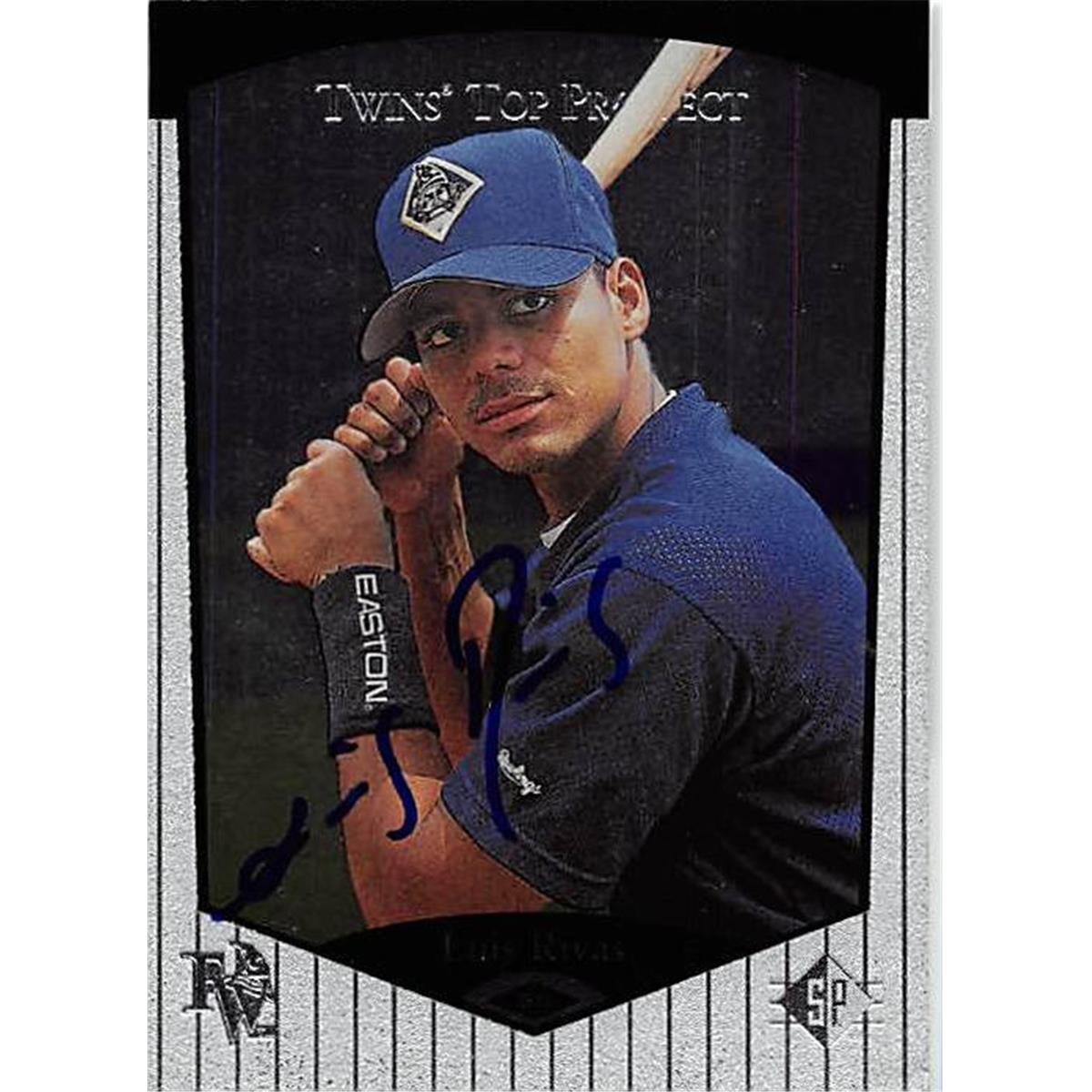 344115 Luis Rivas Autographed Baseball Card - Minnesota Twins, FT 1997 Upper Deck Top Prospect No. 77