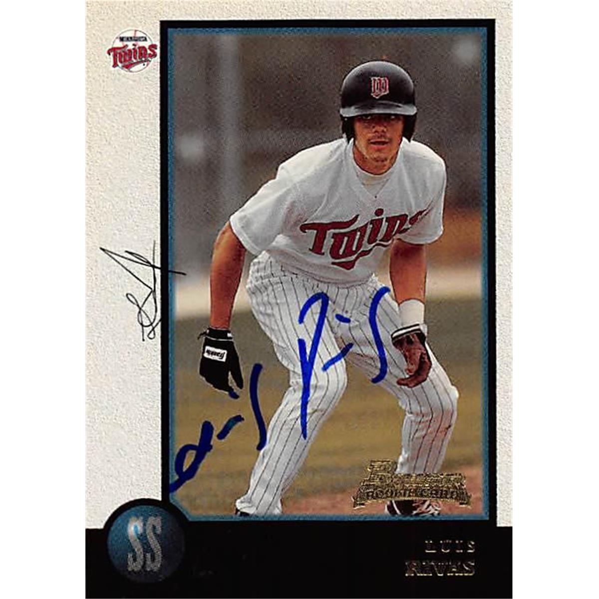344132 Luis Rivas Autographed Baseball Card - Minnesota Twins, FT 1998 Bowman Rookie No. 400