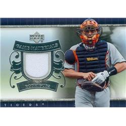 343551 Ivan Rodriguez Player Worn Jersey Patch Baseball Card - Detroit Tigers 2007 Upper Deck Materials No. UD-IR