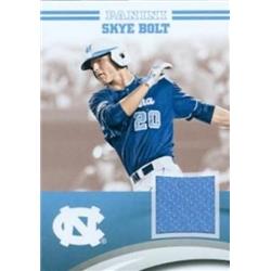 343673 Skye Bolt Player Worn Jersey Patch Baseball Card - North Carolina Tar Heels 2016 Panini Team Collection No. SB-NC