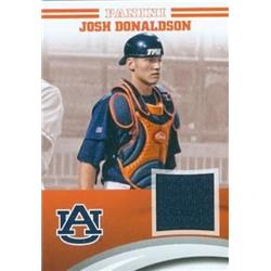 343675 Josh Donaldson Player Worn Jersey Patch Baseball Card - Auburn Tigers 2016 Panini Team Collection No. JD-AU