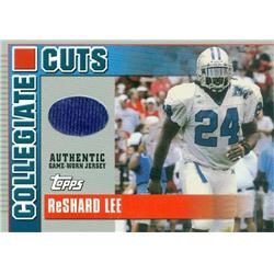 343692 ReShard Lee Player Worn Jersey Patch Football Card - Middle Tennessee State 2003 Topps Collegiate Cuts No. CCRL Rookie