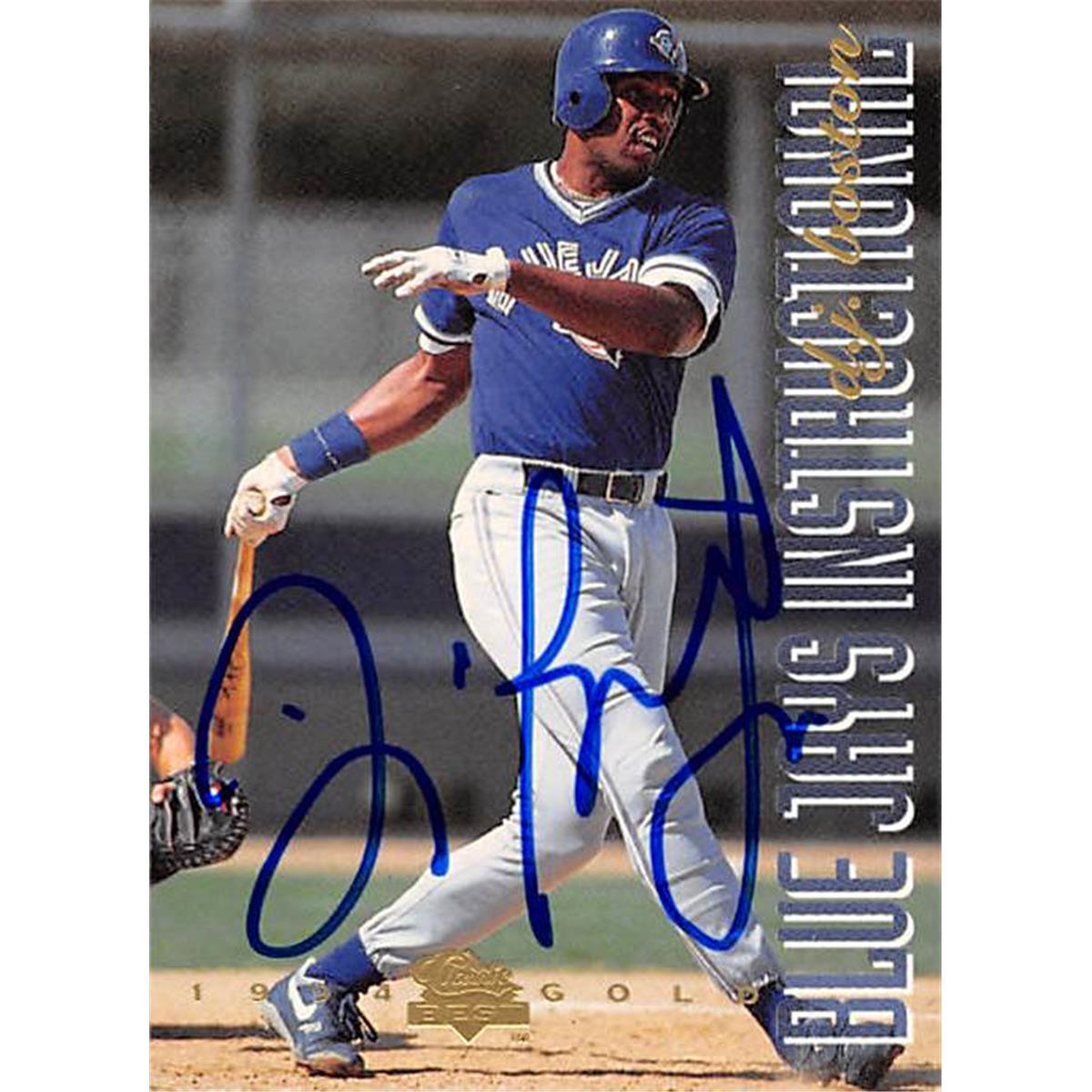 343751 D.J. Boston Autographed Baseball Card - Toronto Blue Jays, FT 1994 Classic Best Gold No. 21