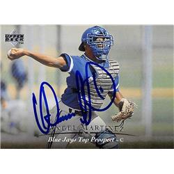 343753 Angel Martinez Autographed Baseball Card - Toronto Blue Jays, FT 1995 Upper Deck Top Prospect No. 69 Rookie