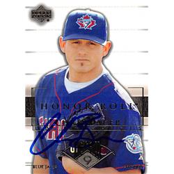 343767 Chris Baker Autographed Baseball Card - Toronto Blue Jays, FT 2002 Upper Deck Honor Roll Prospects No. 20