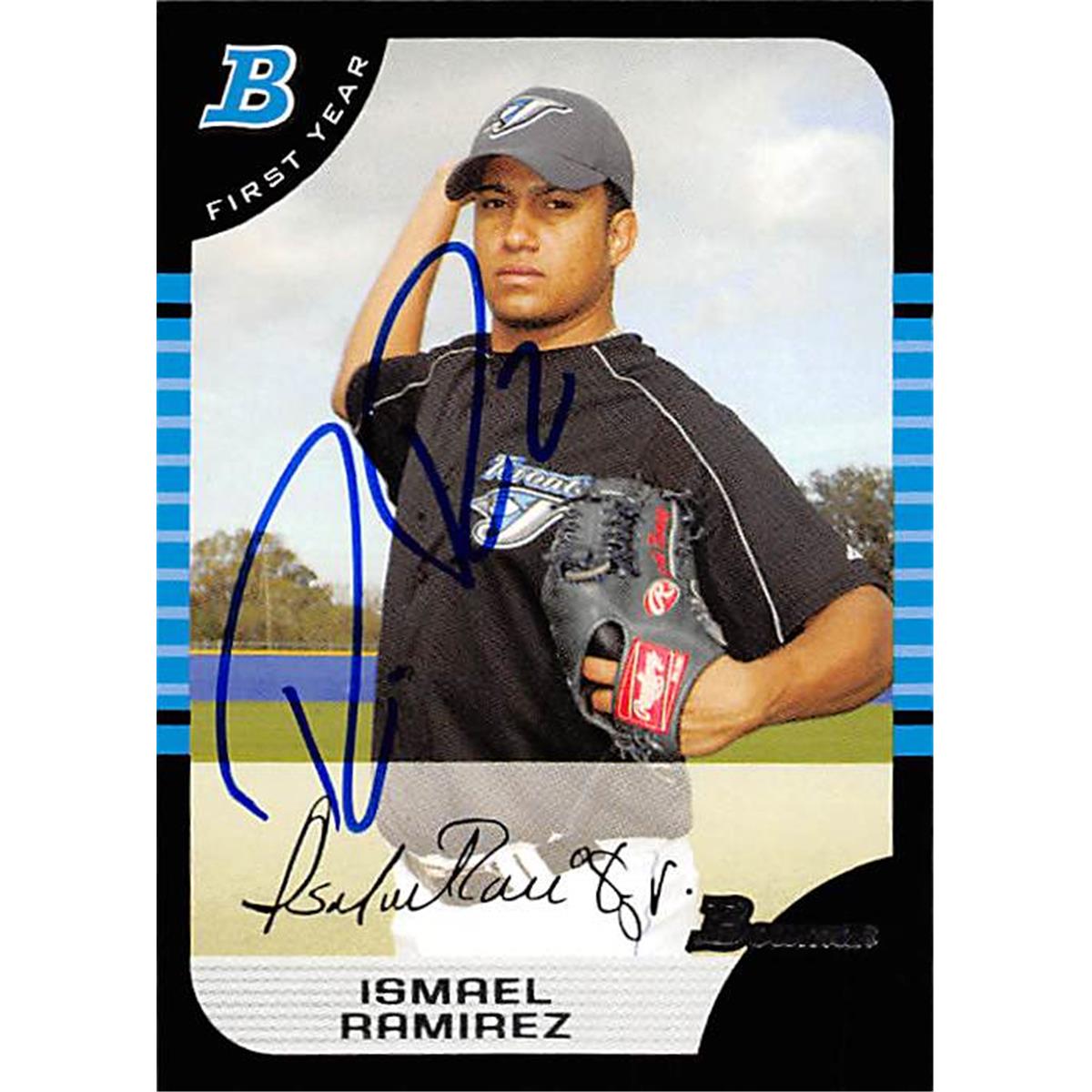 343784 Ismael Ramirez Autographed Baseball Card - Toronto Blue Jays, FT 2005 Bowman First Year No. 301