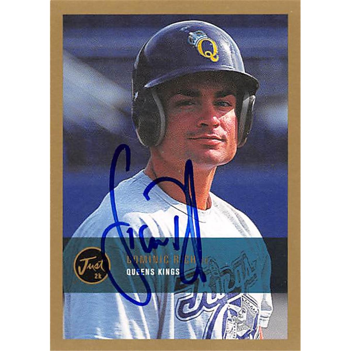 343806 Dominic Rich Autographed Baseball Card - Toronto Blue Jays, FT 2000 Just Minors No. 270 Rookie