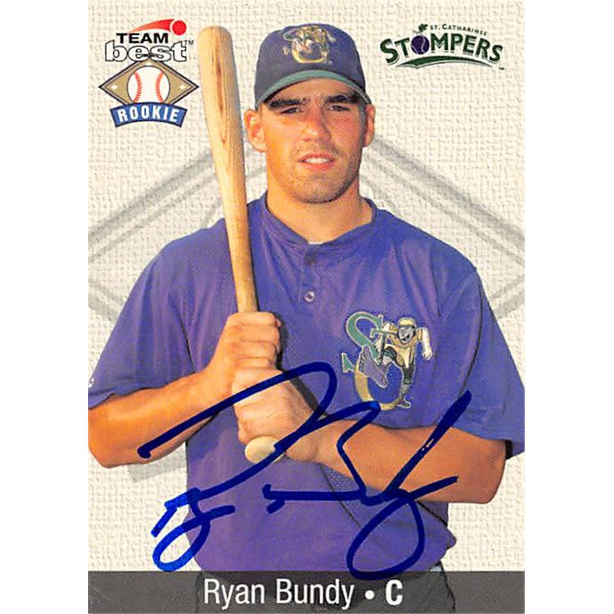 Ryan Bundy Autographed Baseball Card - Toronto Blue Jays