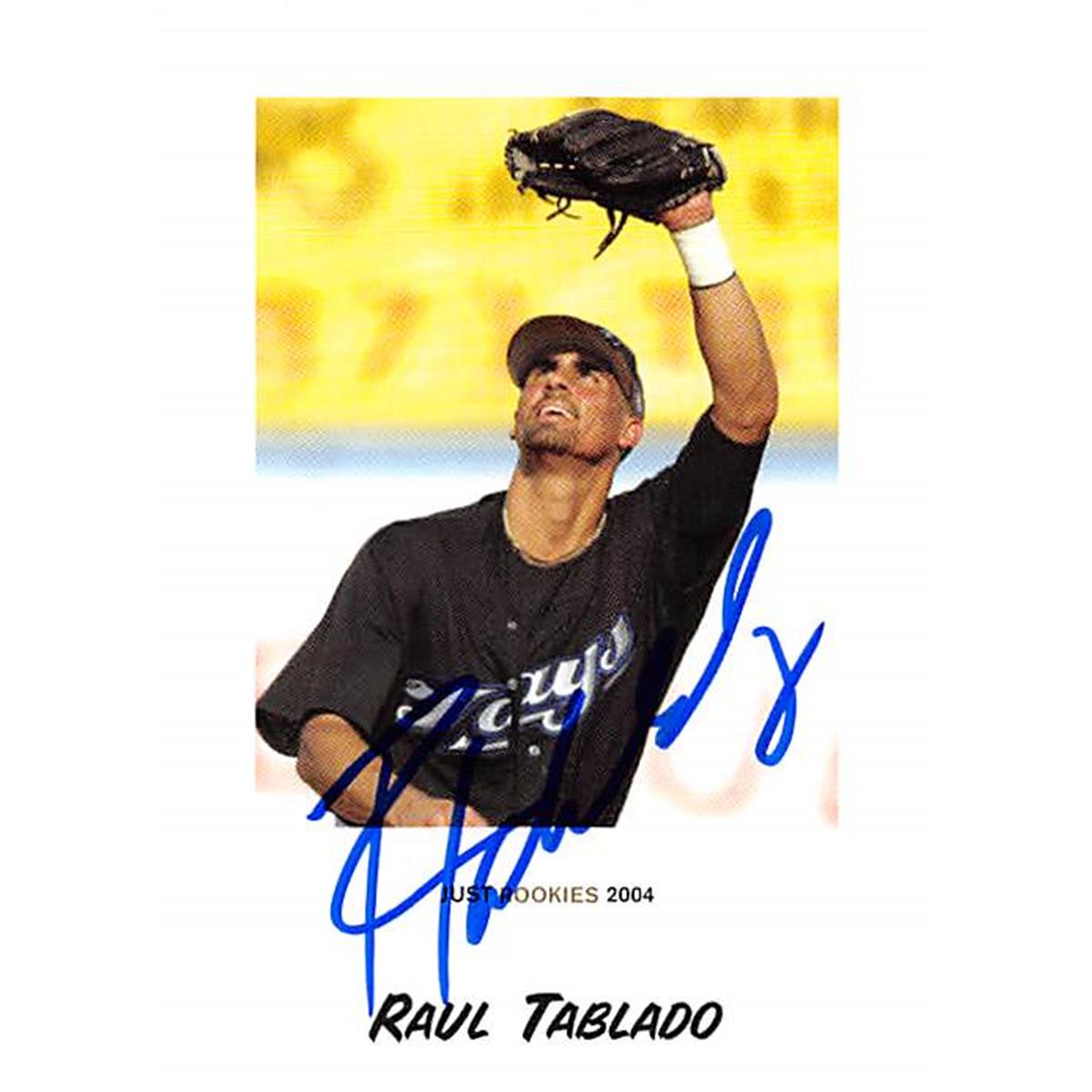 343819 Raul Tablado Autographed Baseball Card - Toronto Blue Jays, FT 2004 Just Minors No. 82 Rookie