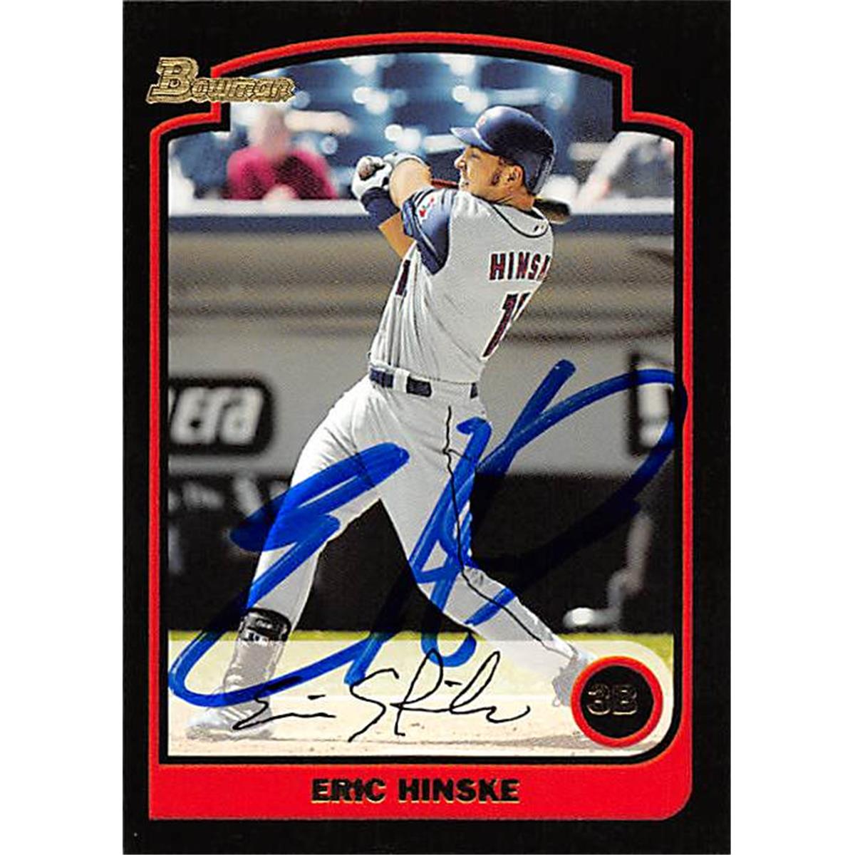 343823 Eric Hinske Autographed Baseball Card - Toronto Blue Jays, FT 2003 Bowman No. 26