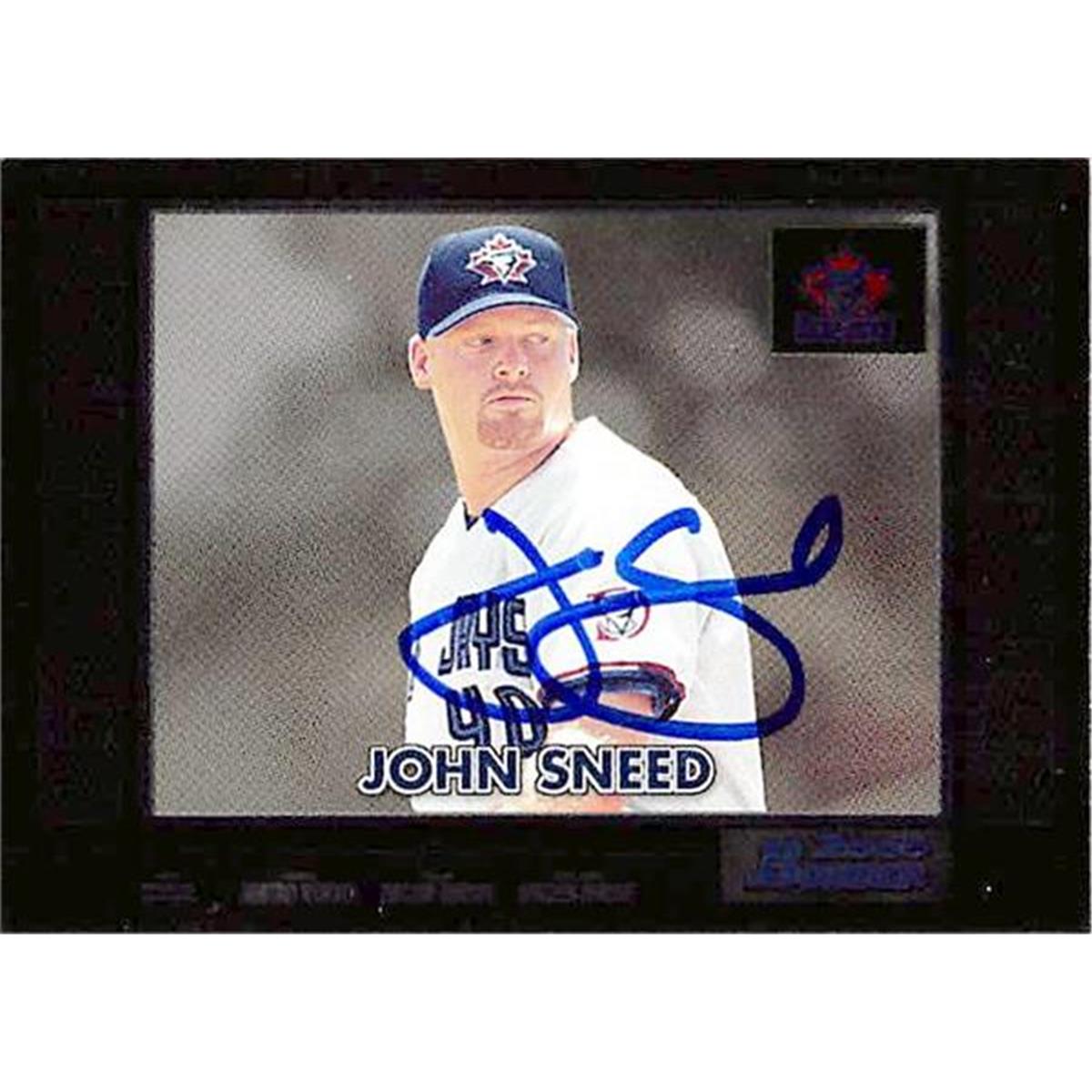 343824 John Sneed Autographed Baseball Card - Toronto Blue Jays, FT 2000 Bowman Chrome No. 413
