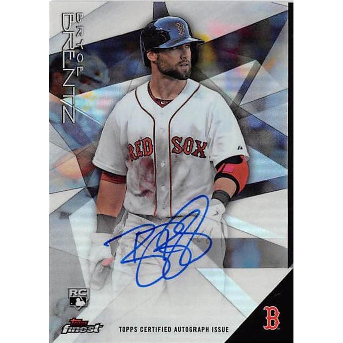 291439 Bryce Brentz Autographed Baseball Card - Boston Red Sox 2015 Topps Finest Chrome No. FA-BB Rookie -  Autograph Warehouse