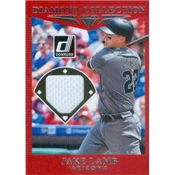 343315 Jake Lamb Player Worn Jersey Patch Baseball Card - Arizona Diamondbacks 2017 Donruss Diamond Collection No. DC-JL