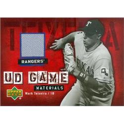 343401 Mark Teixeira Player Worn Jersey Patch Baseball Card - Texas Rangers 2006 Upper Deck Materials No. UD-MT