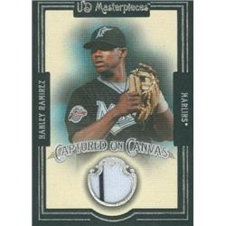 343430 Hanley Ramirez Player Worn Jersey Patch Baseball Card - Florida Marlins 2007 Upper Deck MasterPieces Canvas No. CC-HR