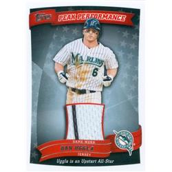 343440 Dan Uggla Player Worn Jersey Patch Baseball Card - Florida Marlins 2010 Topps Peak Performance No. PPR-DU