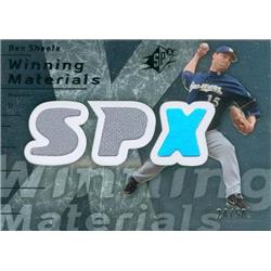 343469 Ben Sheets Player Worn Jersey Patch Baseball Card - Milwaukee Brewers 2007 Upper Deck Winning Materials No. WM-BS