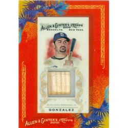 343480 Adrian Gonzalez Player Used Bat Patch Baseball Card - San Diego Padres 2010 Topps Allen & Ginters No. AGR-AG