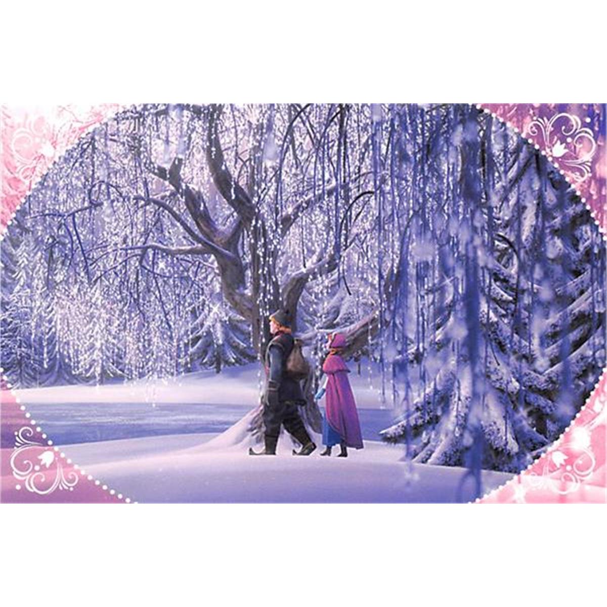 343053 4 x 6 in. Kristoff Anna Walking in Woods Photo Card Frozen Disney Kristen Bell Panini 2014 No. 31