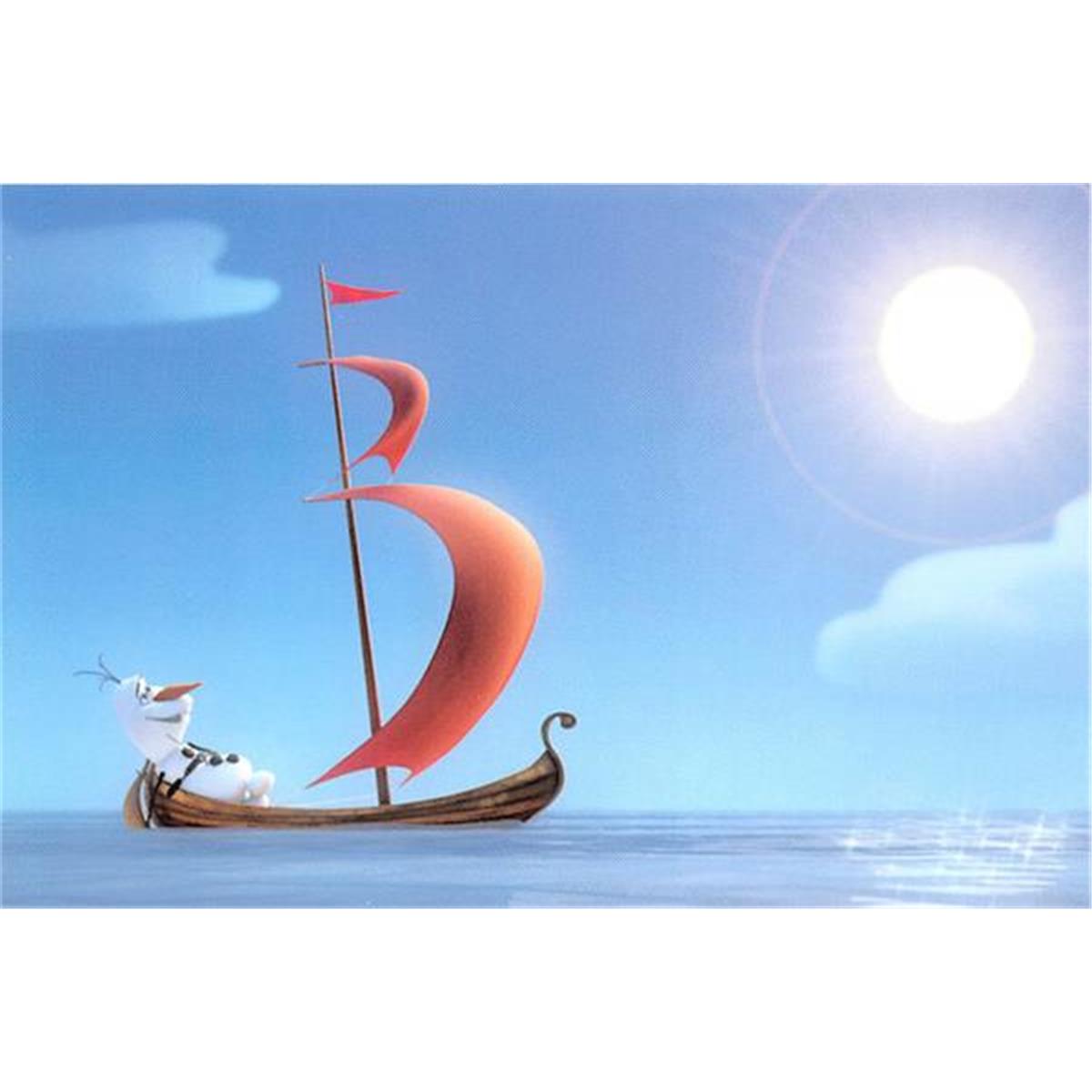 Picture of Autograph Warehouse 343054 4 x 6 in. Olaf Photo Card Frozen Disney Josh Gad Panini 2014 No. 36