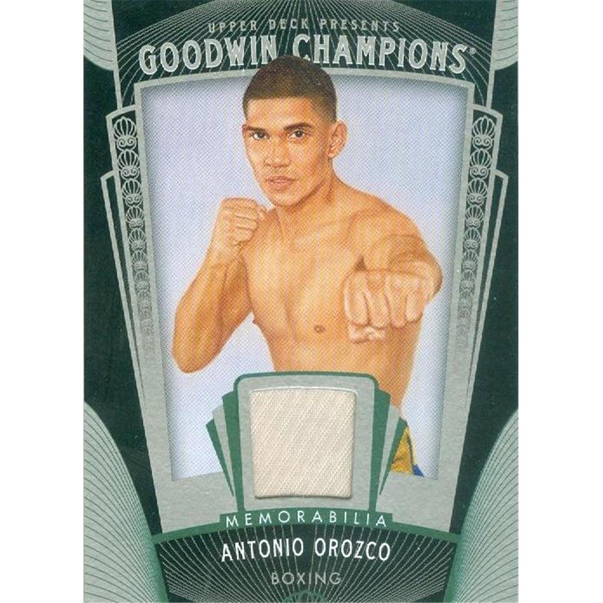 Picture of Autograph Warehouse 343092 Antonio Orozco Player Worn Jersey Patch Hockey Card - Boxing 2015 Upper Deck Goodwin No. MAO