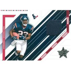 Picture of Autograph Warehouse 343154 Dunta Robinson Player Worn Jersey Patch Football Card - Houston Texans 2004 Leaf Rookies & Stars No. 268