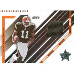 Picture of Autograph Warehouse 343185 Kellen Winslow Jr. Player Worn Jersey Patch Football Card - Cleveland Browns 2004 Leaf Rookies & Stars No. 261 LE 345 & 750