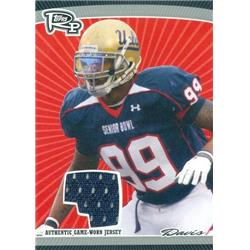 Picture of Autograph Warehouse 343218 Bruce Davis Player Worn Jersey Patch Football Card - UCLA Bruins 2008 Topps Rookie Progression No. PSRBD LE 154 & 179