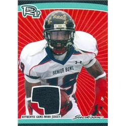 343222 Dexter Jackson Player Worn Jersey Patch Football Card - Appalachian State 2008 Topps Rookie Progression No. PSRDJ