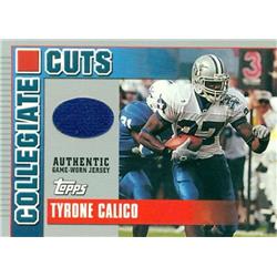 Picture of Autograph Warehouse 343223 Tyrone Calico Player Worn Jersey Patch Football Card - Middle Tennessee State 2003 Topps Collegiate Cuts No. CCTC Rookie
