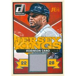 345114 Robinson Cano Player Worn Jersey Patch Baseball Card - Seattle Mariners 2014 Donruss Jersey Kings No. 10