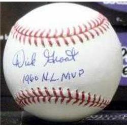 345153 Dick Groat Signed Major League Baseball Inscribed 1960 NL MVP - OMLB Pittsburgh Pirates World Series Champion