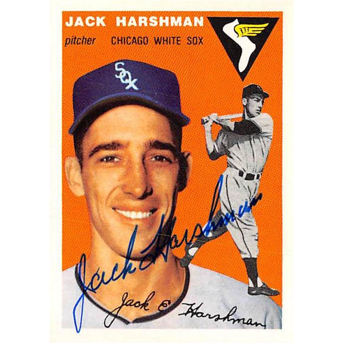 345154 Jack Harshman Signed Baseball Card - Chicago White Sox 1994 Topps Archives 1954 No. 173