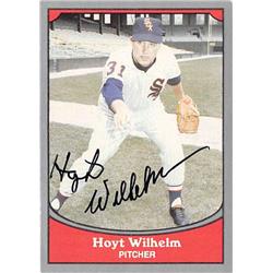 Picture of Autograph Warehouse 345161 Hoyt Wilhelm Signed Baseball Card - Chicago White Sox Hall of Famer Knuckleballer 1990 Pacific Legends No. 57