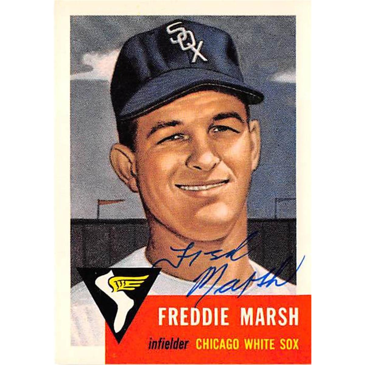 345165 Fred Marsh Signed Baseball Card - Chicago White Sox 1991 Topps Archives 1953 No. 240