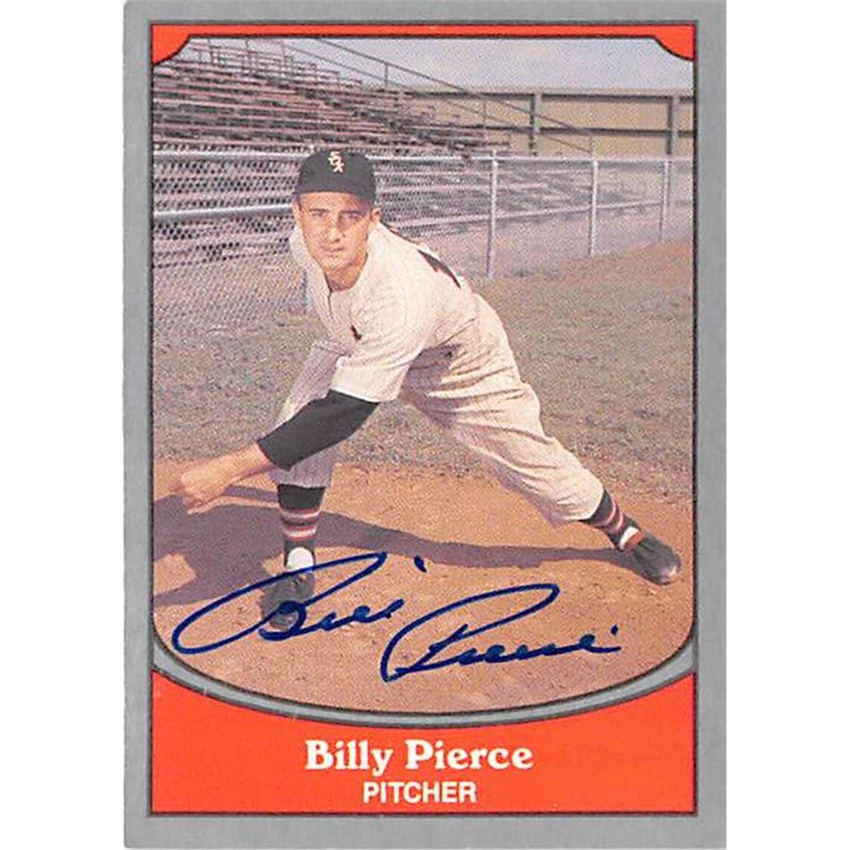 345176 Billy Pierce Signed Baseball Card - Chicago White Sox 1990 Pacific Legends No. 82